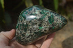 Polished Rare Emerald Mica In Matrix Standing Free Forms x 1 From Mutoko, Zimbabwe - Toprock Gemstones and Minerals 