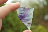 Polished Semi Translucent Watermelon Fluorite Slices x 5 From Uis, Namibia - TopRock