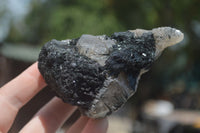 Natural Schorl Black Tourmaline Specimens x 2 From Erongo Mountains, Namibia - TopRock