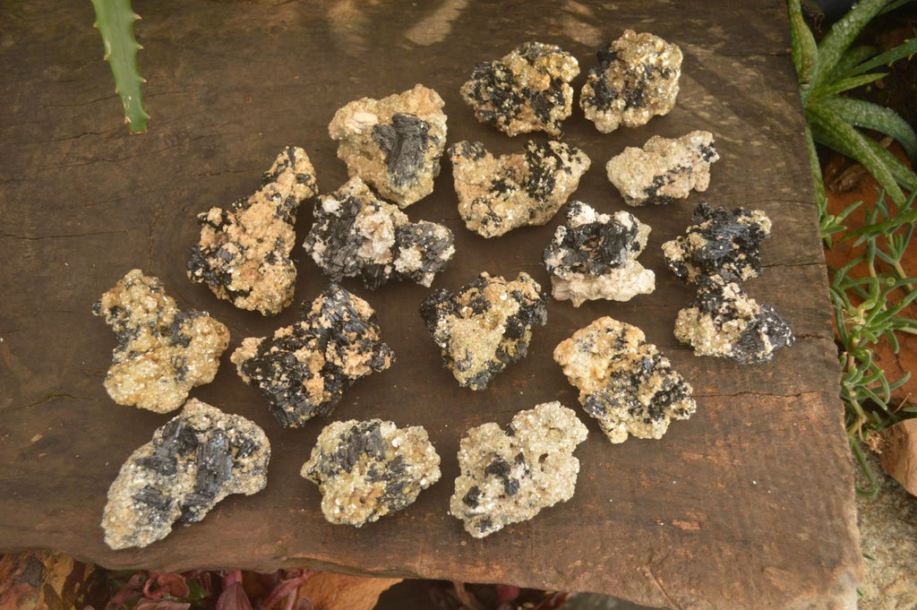 Natural Schorl Black Tourmaline In Vermiculite Mica Specimens x 24 From Erongo, Namibia - Toprock Gemstones and Minerals 