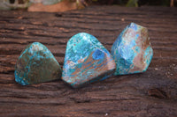 Polished Blue Shattuckite Free Forms  x 6 From Kaokoveld, Namibia - Toprock Gemstones and Minerals 