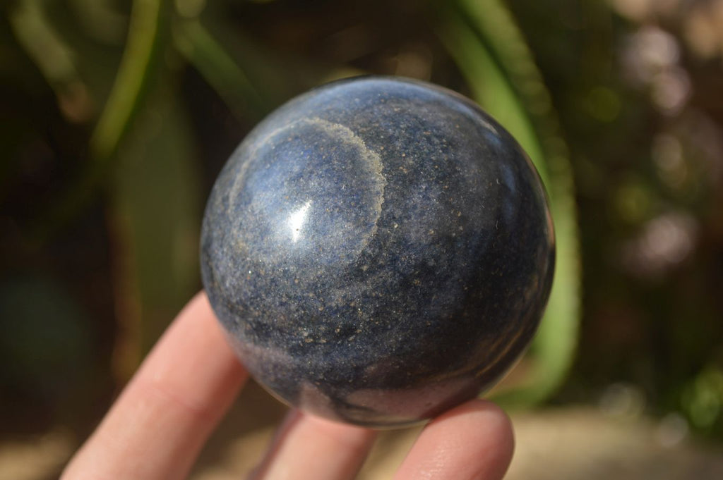 Polished Blue Lazulite Spheres  x 6 From Madagascar - Toprock Gemstones and Minerals 