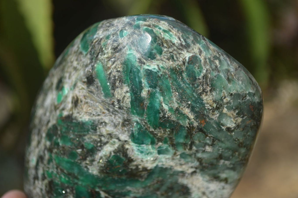 Polished Rare Emerald Mica In Matrix Standing Free Forms x 1 From Mutoko, Zimbabwe - Toprock Gemstones and Minerals 