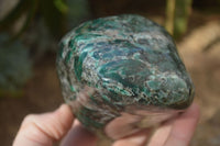 Polished Rare Emerald Mica In Matrix Standing Free Forms x 1 From Mutoko, Zimbabwe - Toprock Gemstones and Minerals 