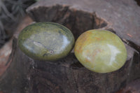 Polished Large Green Opal Palm Stones  x 12 From Madagascar - Toprock Gemstones and Minerals 