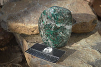Polished Rare Emerald Mica In Matrix Standing Free Forms x 1 From Mutoko, Zimbabwe - Toprock Gemstones and Minerals 