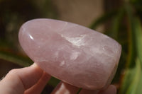 Polished Pink Rose Quartz Standing Free Forms x 2 From Ambatondrazaka, Madagascar - TopRock