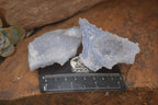 Natural Etched Blue Chalcedony Specimens  x 12 From Nsanje, Malawi - Toprock Gemstones and Minerals 