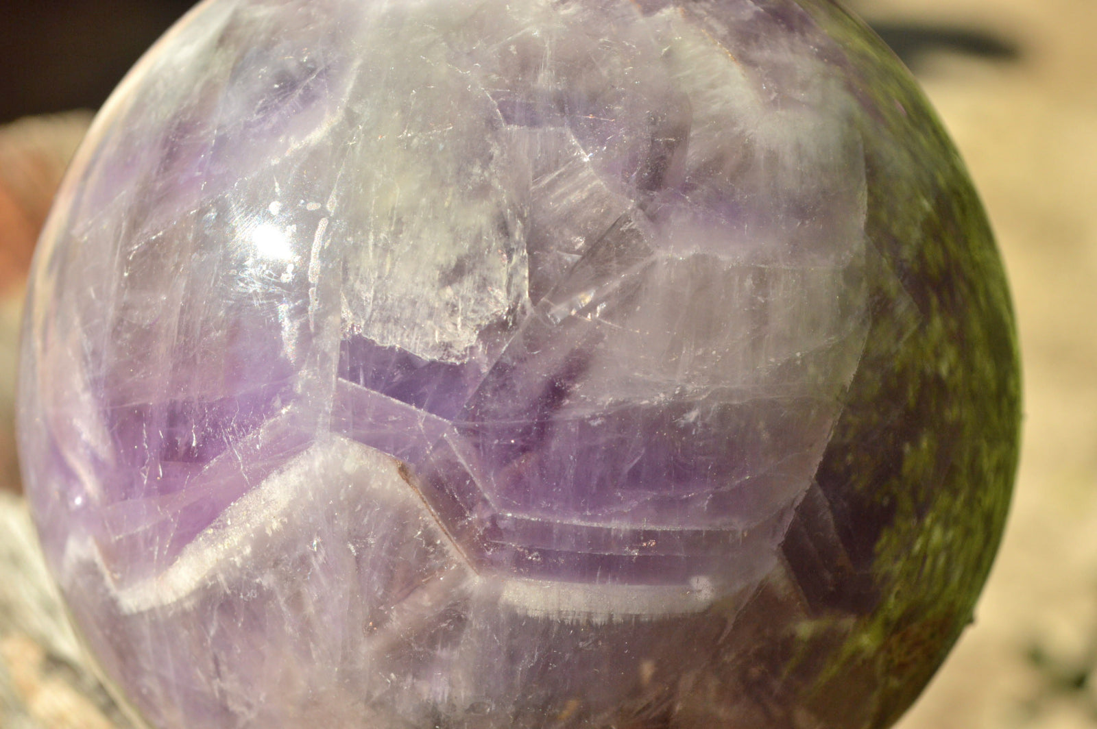 Polished Dream Flower Amethyst Sphere x 1 From Madagascar - TopRock