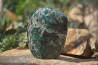 Polished Rare Emerald Mica In Matrix Standing Free Forms x 1 From Mutoko, Zimbabwe - Toprock Gemstones and Minerals 