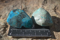 Polished Blue Shattuckite Free Forms  x 6 From Kaokoveld, Namibia - Toprock Gemstones and Minerals 