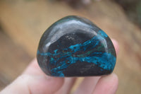 Polished Blue Shattuckite Free Forms With Azurite & Malachite  x 3 From Kaokoveld, Namibia - Toprock Gemstones and Minerals 
