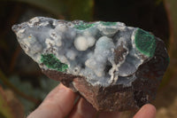 Natural Rare Ball Malachite On Drusy Quartz & Dolomite Matrix  x 3 From Kambove, Congo - Toprock Gemstones and Minerals 