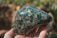 Polished Rare Emerald Mica In Matrix Standing Free Forms x 1 From Mutoko, Zimbabwe - Toprock Gemstones and Minerals 