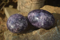 Polished Purple Lepidolite Palm Stones  x 12 From Zimbabwe - Toprock Gemstones and Minerals 