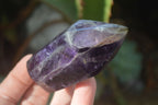 Polished Dark Purple Amethyst Points x 6 From Zambia - Toprock Gemstones and Minerals 