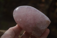 Polished Pink Rose Quartz Standing Free Forms x 2 From Ambatondrazaka, Madagascar - TopRock
