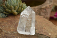 Polished Clear Quartz Crystal Points x 6 From Madagascar - TopRock