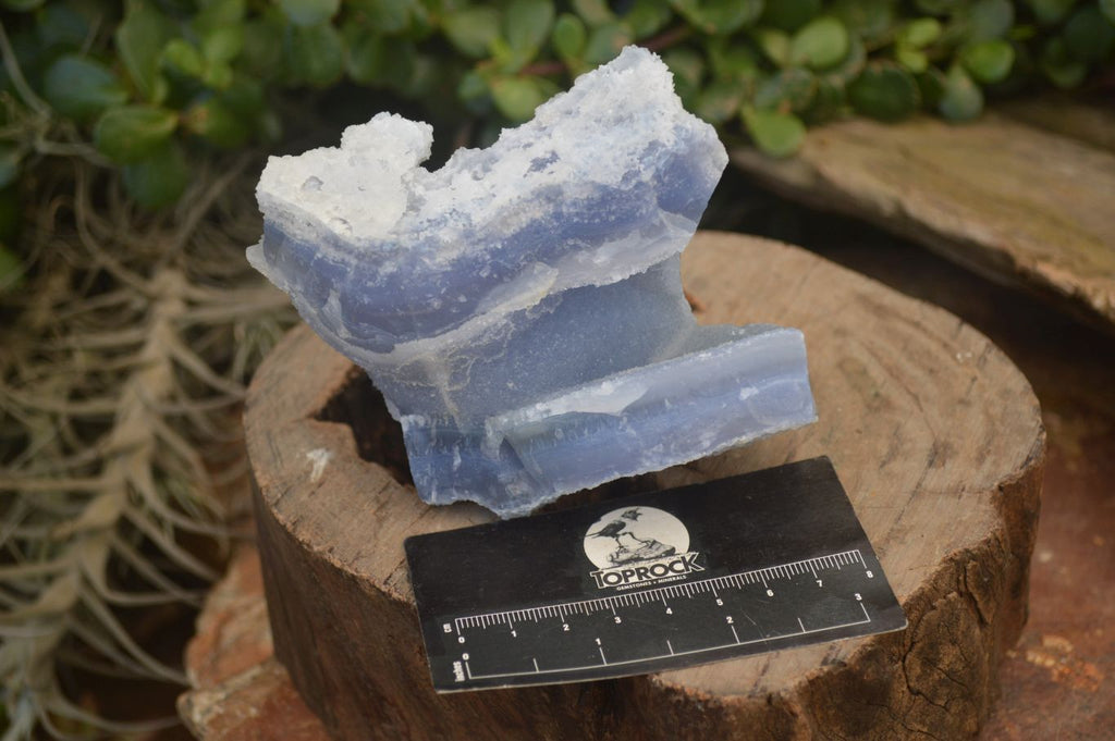 Natural Etched Blue Chalcedony Specimens  x 3 From Nsanje, Malawi - Toprock Gemstones and Minerals 