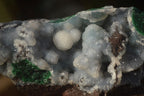 Natural Rare Ball Malachite On Drusy Quartz & Dolomite Matrix  x 3 From Kambove, Congo - Toprock Gemstones and Minerals 
