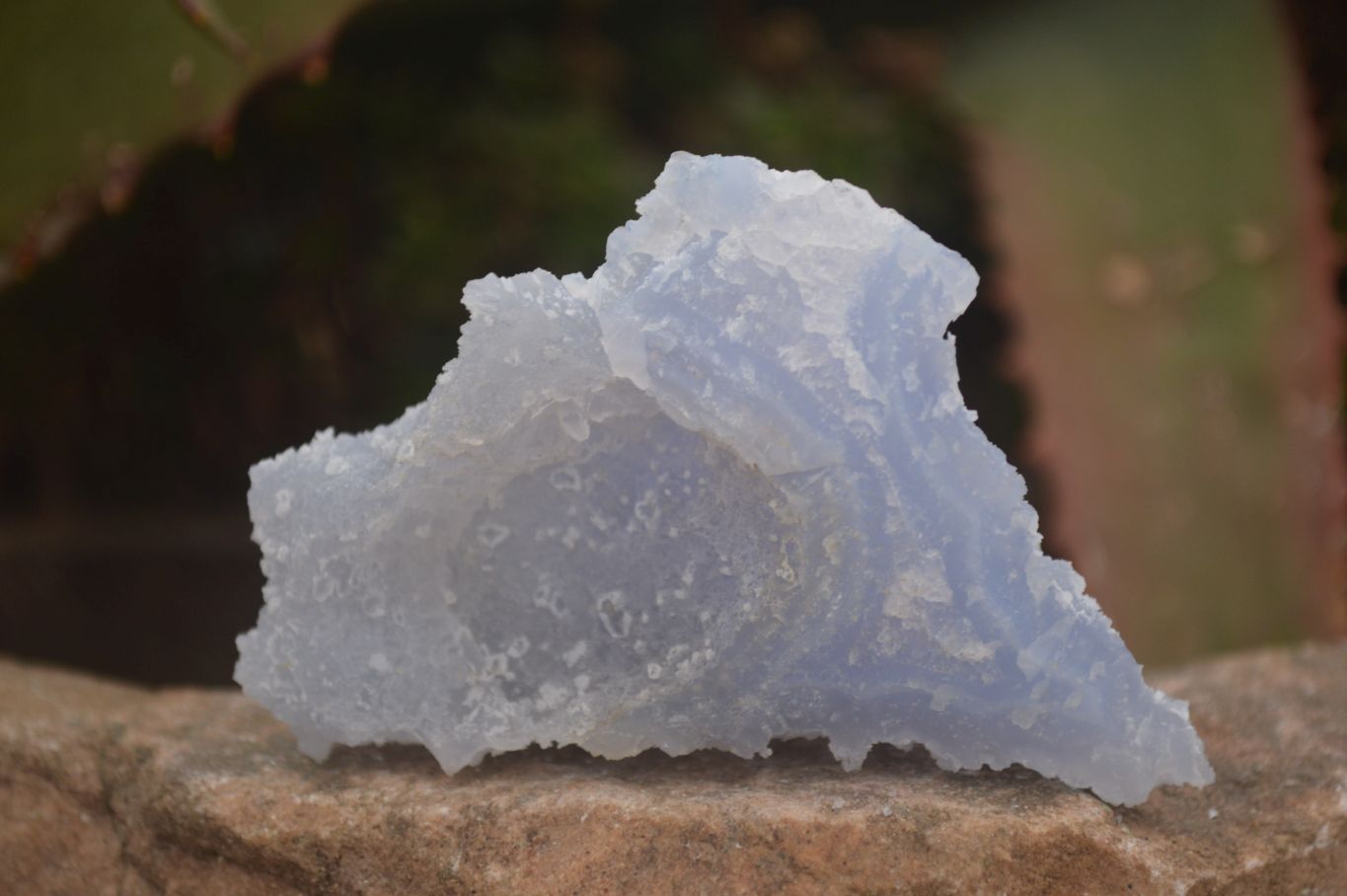 Natural Etched Blue Chalcedony Specimens  x 12 From Nsanje, Malawi - Toprock Gemstones and Minerals 