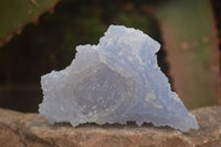 Natural Etched Blue Chalcedony Specimens  x 12 From Nsanje, Malawi - Toprock Gemstones and Minerals 