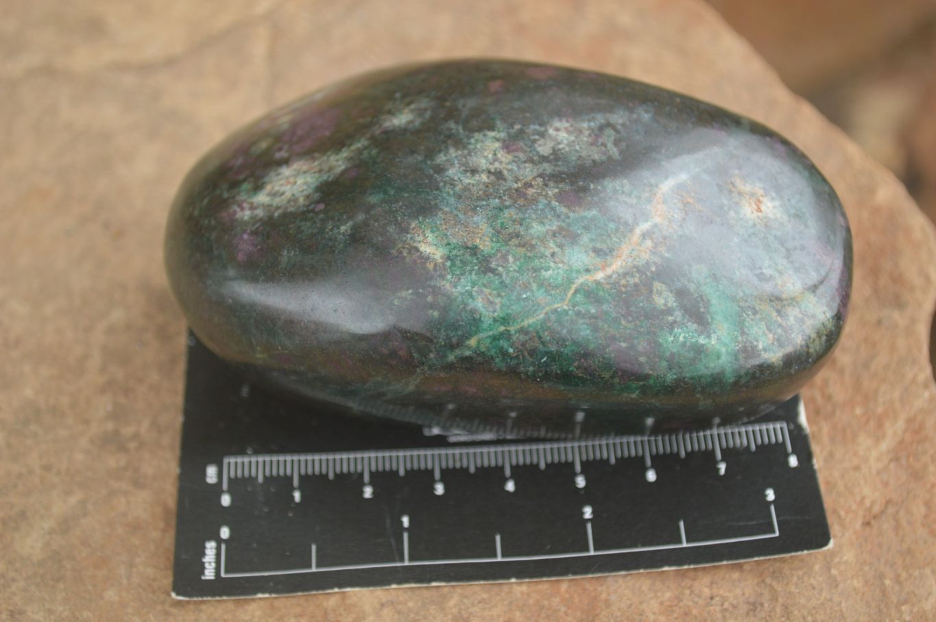 Polished Fluorescent Ruby Corundum In Chrome Verdite Free Forms x 4 From Zimbabwe - TopRock