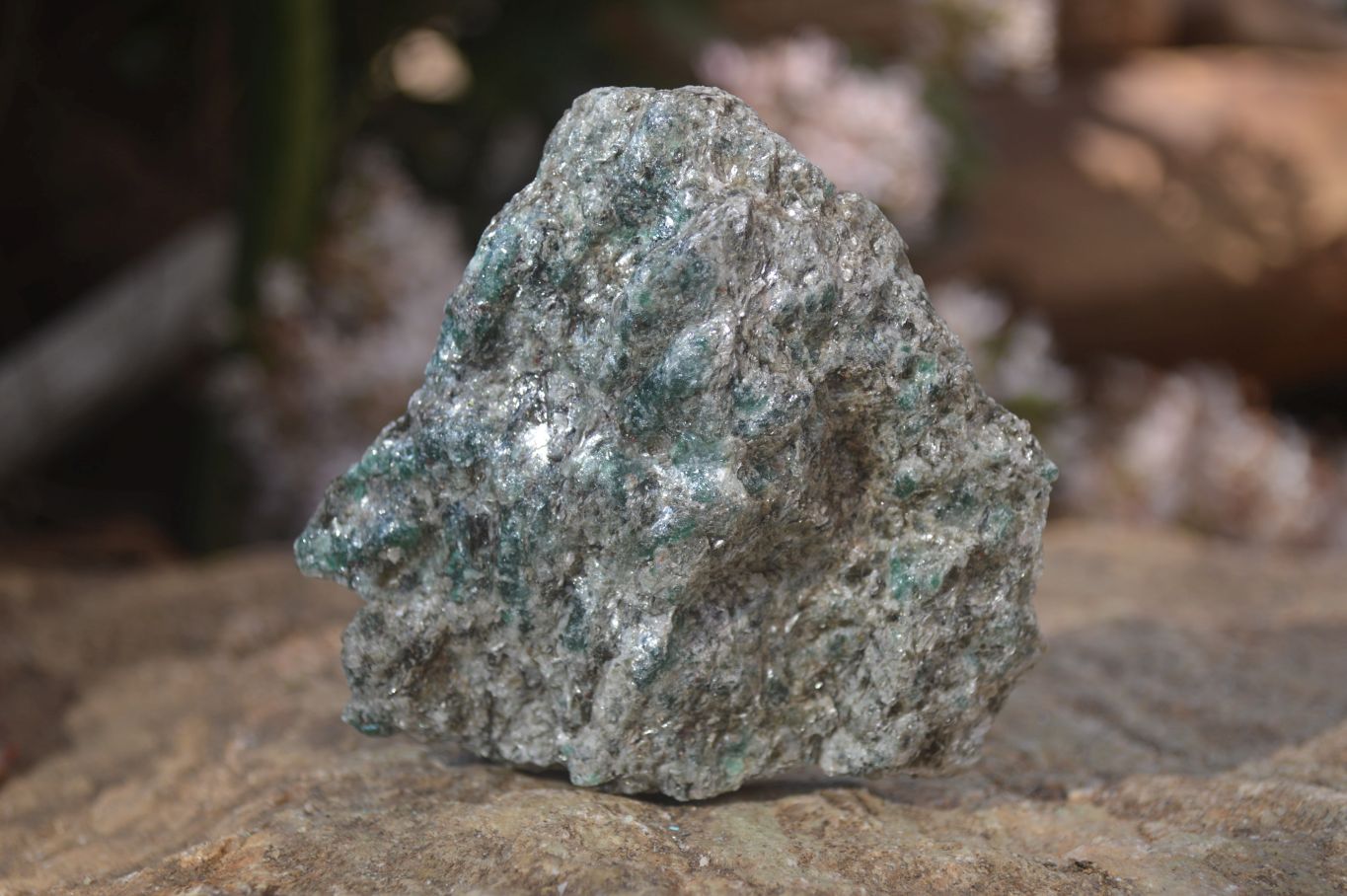 Natural Rare Emerald Mica In Matrix Cobbed Specimens x 12 From Mutoko, Zimbabwe - Toprock Gemstones and Minerals 