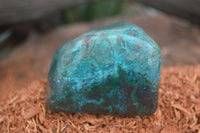 Polished Blue Shattuckite Free Forms With Azurite & Malachite  x 3 From Kaokoveld, Namibia - Toprock Gemstones and Minerals 