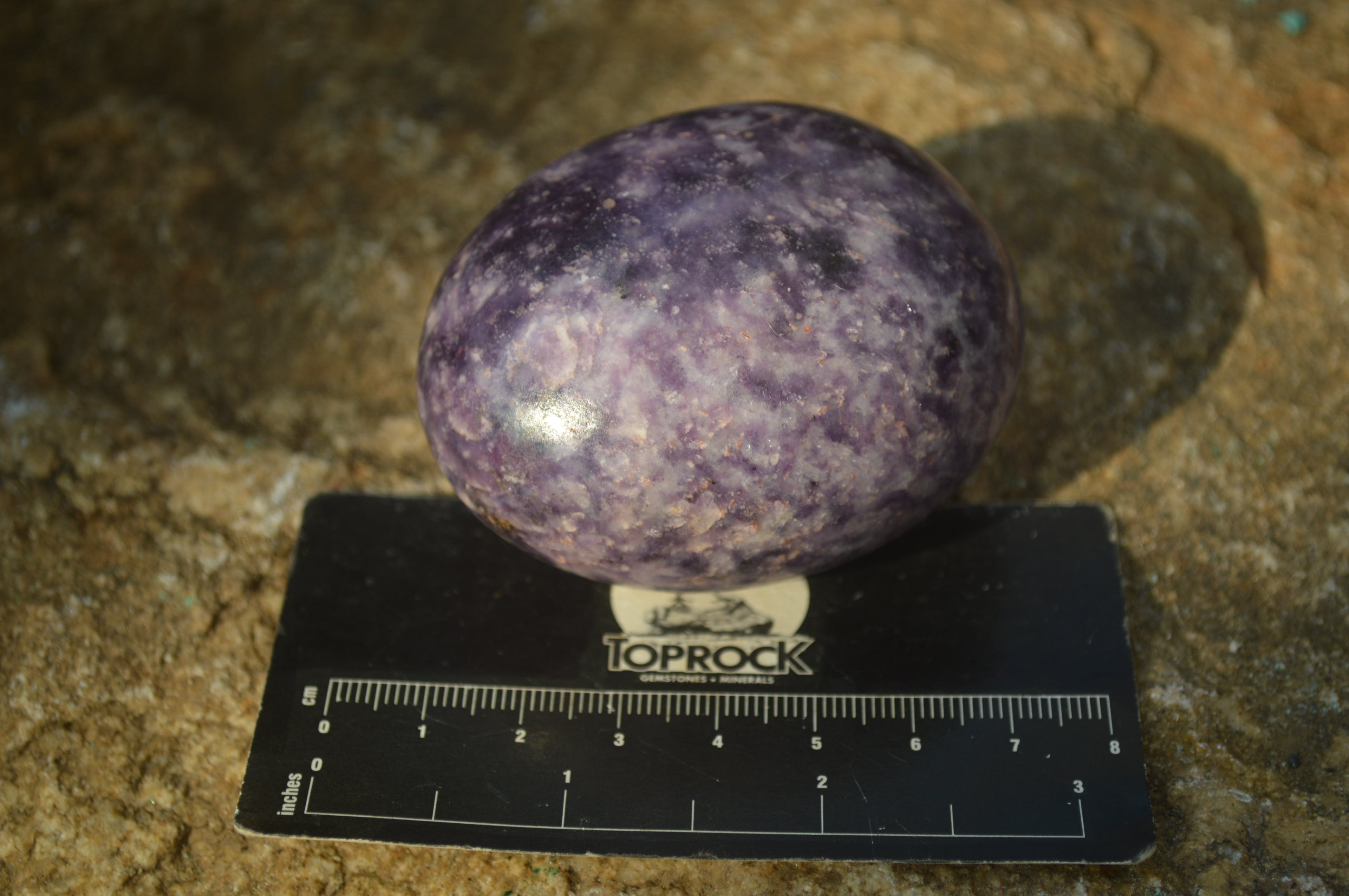 Polished Purple Lepidolite Palm Stones  x 12 From Zimbabwe - Toprock Gemstones and Minerals 