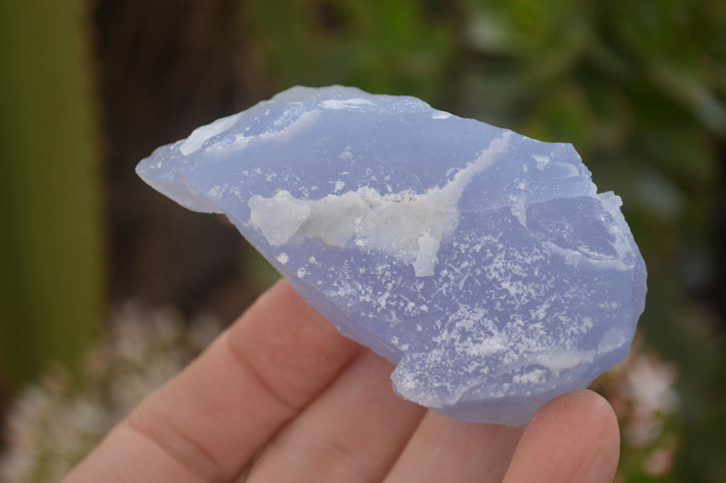 Natural Etched Blue Chalcedony Specimens  x 12 From Nsanje, Malawi - Toprock Gemstones and Minerals 