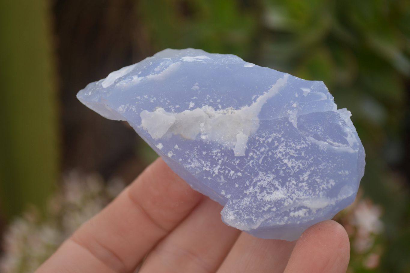Natural Etched Blue Chalcedony Specimens  x 12 From Nsanje, Malawi - Toprock Gemstones and Minerals 