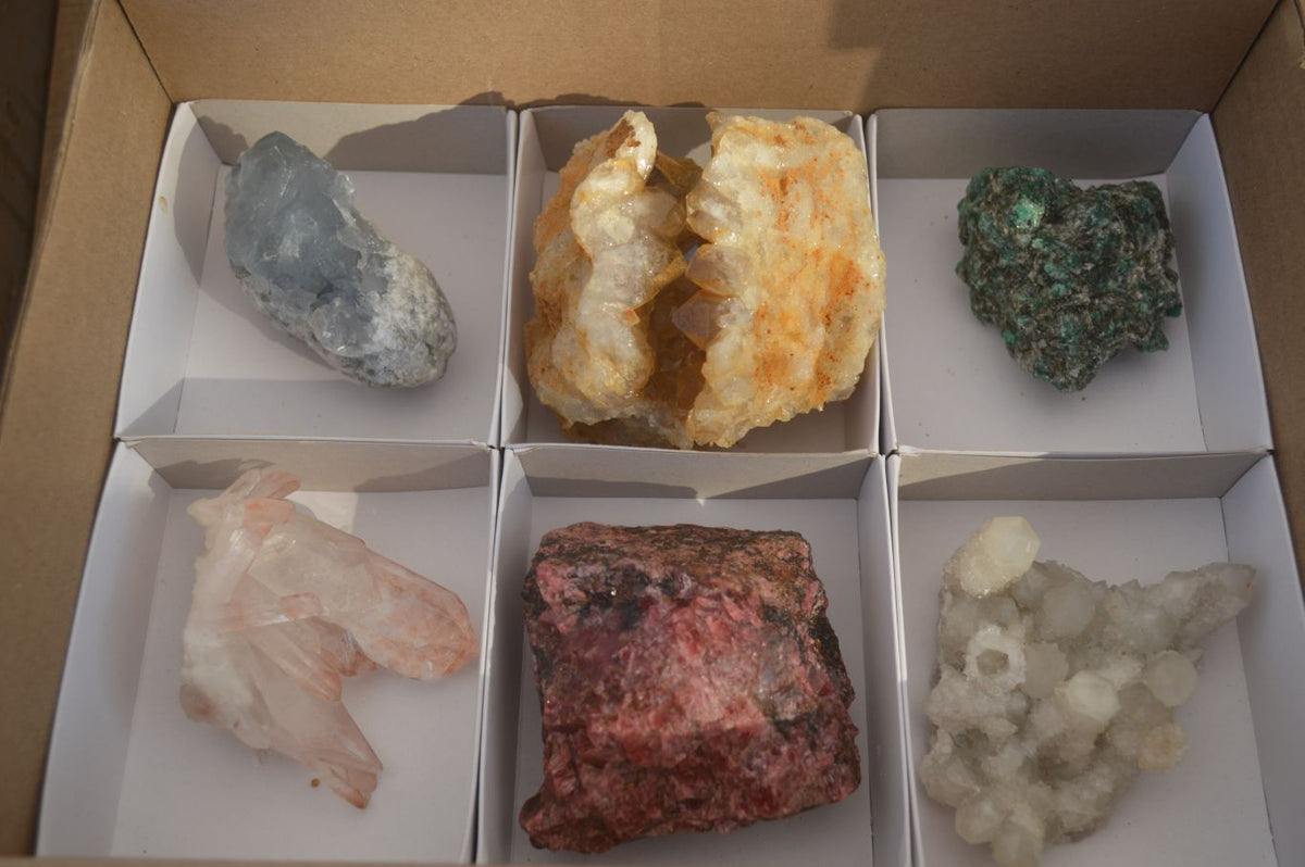 Natural Mixed Selection Of Minerals & Crystals  x 6 From Southern Africa - Toprock Gemstones and Minerals 