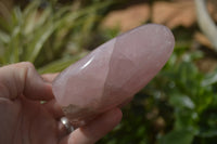 Polished Pink Rose Quartz Standing Free Forms x 2 From Ambatondrazaka, Madagascar - TopRock