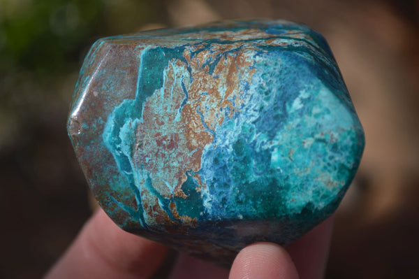 Polished Blue Shattuckite Free Forms  x 6 From Kaokoveld, Namibia - Toprock Gemstones and Minerals 