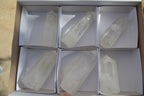 Polished Clear Quartz Crystal Points x 6 From Madagascar - Toprock Gemstones and Minerals 