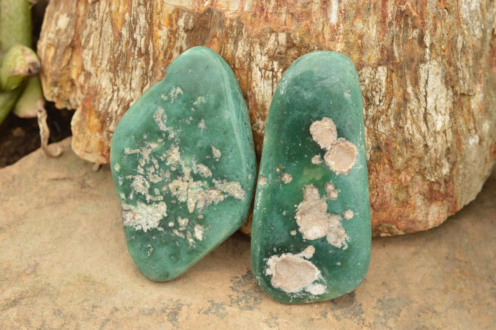 Polished Large Green Mtorolite / Chrome Chrysoprase Free Forms  x 6 From Mutorashanga, Zimbabwe - TopRock