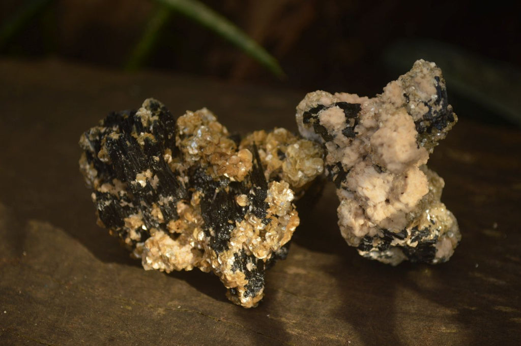 Natural Schorl Black Tourmaline In Vermiculite Mica Specimens x 24 From Erongo, Namibia - Toprock Gemstones and Minerals 