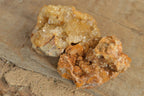 Natural Small Golden Limonite / Lemonite Quartz Clusters  x 12 From Mwinilunga, Zambia - TopRock