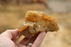 Natural Small Golden Limonite / Lemonite Quartz Clusters  x 12 From Mwinilunga, Zambia - TopRock