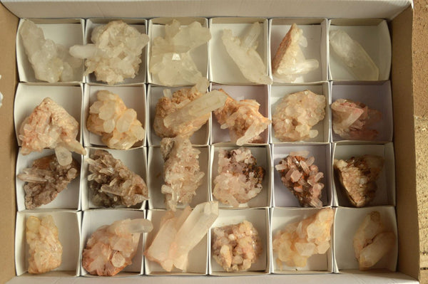 Natural Mixed Selection Of Small Quartz Clusters x 24 From Madagascar - TopRock