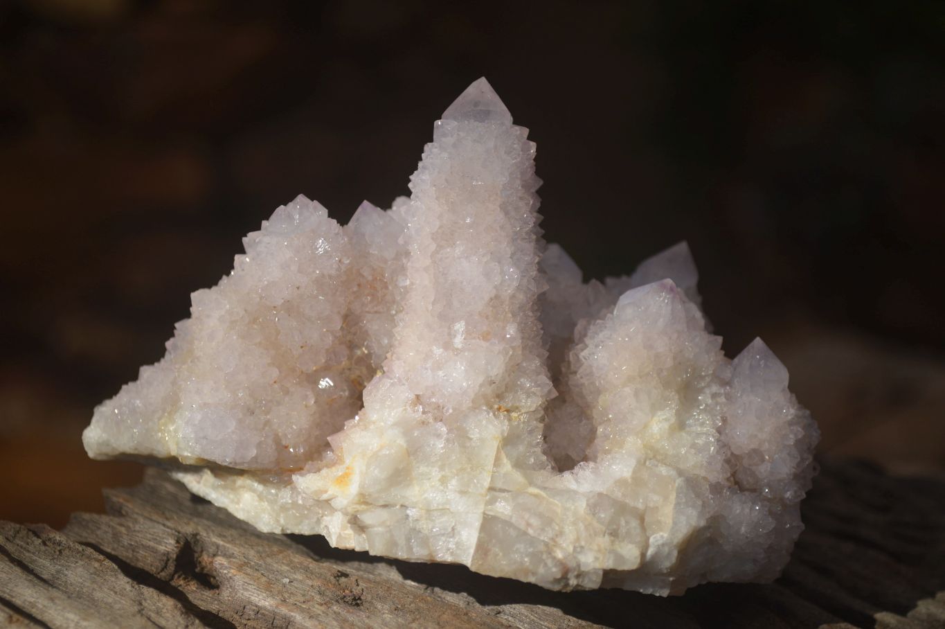 Natural Pale Lilac Spirit Quartz Clusters x 3 From Boekenhouthoek, South Africa - Toprock Gemstones and Minerals 