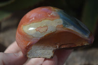 Polished One Side Polished Polychrome Jasper Nodules  x 6 From Mahajanga, Madagascar - Toprock Gemstones and Minerals 