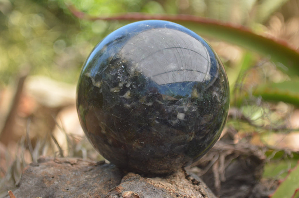 Polished Blue Iolite / Water Sapphire Sphere x 1 From Madagascar - TopRock
