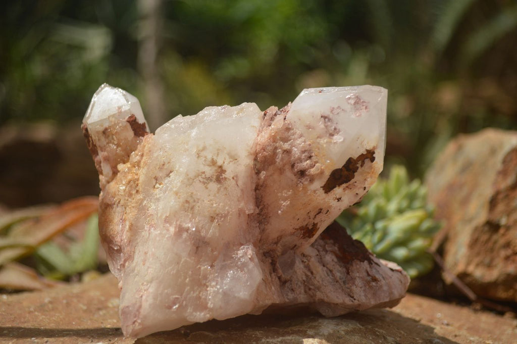 Natural Candle Quartz Clusters  x 5 From Madagascar - TopRock