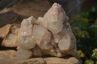 Natural Smokey Quartz Clusters  x 3 From Luena, Congo - Toprock Gemstones and Minerals 