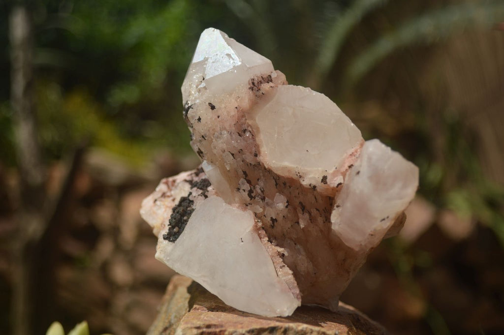 Natural Candle Quartz Clusters  x 5 From Madagascar - TopRock