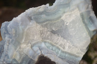 Natural Etched Blue Chalcedony Specimens  x 3 From Nsanje, Malawi - Toprock Gemstones and Minerals 