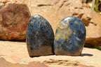 Polished Rare Iolite / Water Sapphire Standing Free Forms  x 6 From Madagascar - TopRock