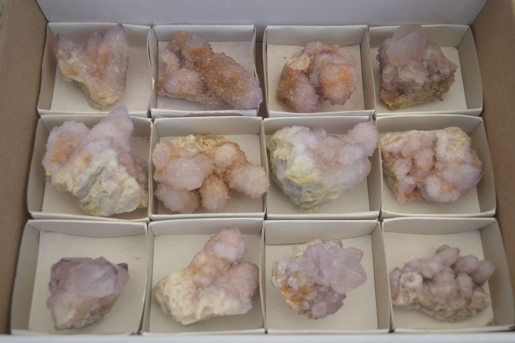 Natural Spirit Amethyst Quartz Specimens  x 12 From Boekenhouthoek, South Africa - Toprock Gemstones and Minerals 